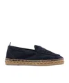Castañer Nacho Blue Espadrillas With Penny Slot In Suede Man In Blue