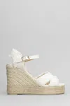 Castaã±er Bromelia-8ed-032 Wedges In White Canvas