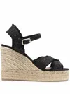 Castaã±er Black Gold Espadrillas In Black
