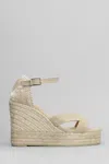 Castaã±er Bruna-8ed-002 Wedges In Beige Canvas In Beige