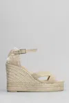 Castaã±er Bruna-8ed-002 Wedges In Beige Canvas In Beige