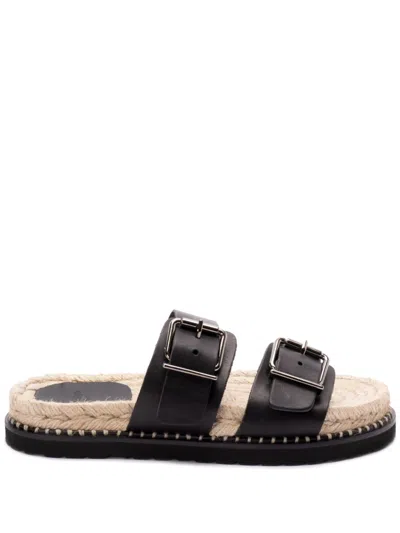 Castaã±er Buckled Sandals In Black