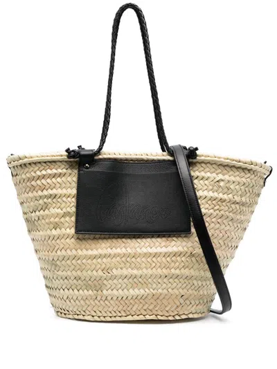 Castaã±er Natural Campania Tote In Black