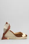 Castaã±er Castañer Woman Espadrilles Brown Size 7.5 Textile Fibers, Leather In Leather Color