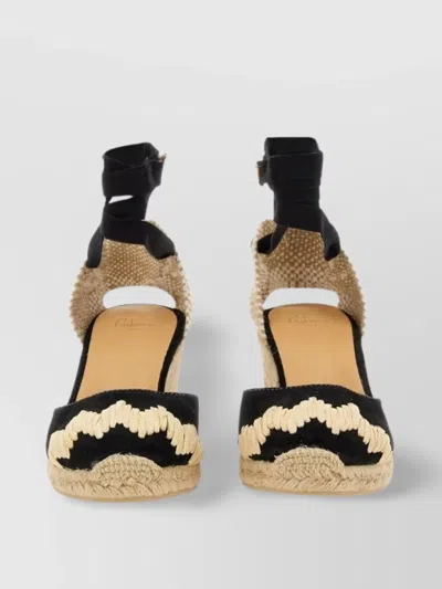 Castaã±er Cande Wedge Heel Espadrille Open Back
