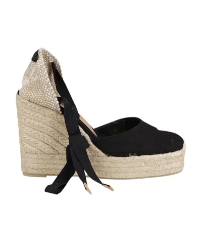 Castaã±er Carina 100mm Canvas Espadrilles In Black