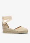 Castaã±er Castañer Ivory Carina 3/001 Espadrilles In White