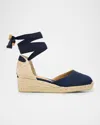 Castaã±er Castañer Woman Espadrilles Navy Size 6.5 Textile Fibers