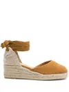 Shop Castaã±er Castañer Carina Canvas Espadrilles In Beige