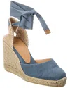 Castaã±er Chiara 110mm Wedge Espadrilles In Blue