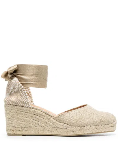 Castaã±er Castañer Carina Espadrille In Light Gold