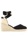 Castaã±er Castañer Woman Espadrilles Black Size 6 Textile Fibers