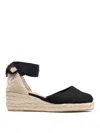 Castaã±er Castañer Woman Espadrilles Black Size 6 Textile Fibers In Black