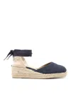 Castaã±er Carina 50mm Wedge Espadrilles In Blue