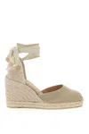 Castaã±er Chiara 8 Lurex Espadrilles In Beige