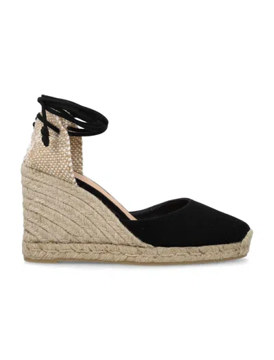 Castaã±er Carina Wedge Espadrilles In Black