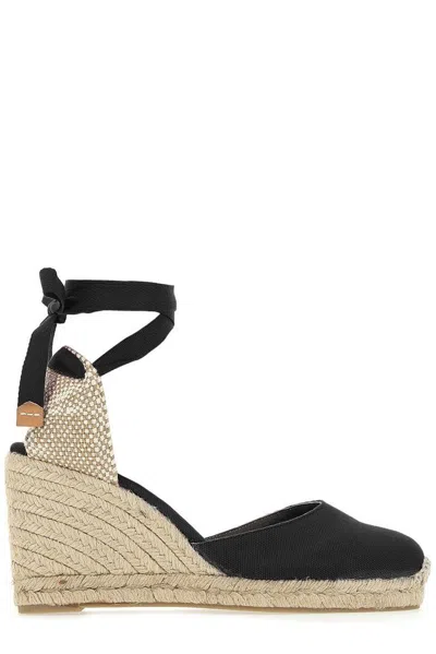 Castaã±er Castañer Woman Espadrilles Chocolate Brown Size 10 Textile Fibers In Black