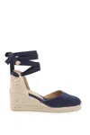 Castaã±er Castañer Woman Espadrilles Navy Size 6.5 Textile Fibers