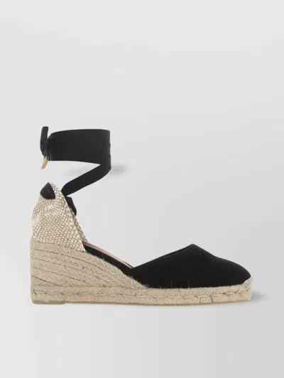 Castaã±er Carina Wedges In Canvas