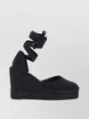 Castaã±er Black Ankle-strap Wedges