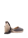 Castaã±er `carina/6/002` Wedge Espadrilles In Gray