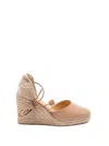 Castaã±er `carina/8/250` Wedge Espadrilles In Beige