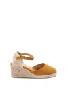 Castaã±er Chiarita Hemp Sole Wedges In Brown