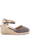 Castaã±er Chiarita Espadrille By Castaner In Grey