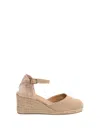 Castaã±er Chiara 8 Lurex Espadrilles In Beige