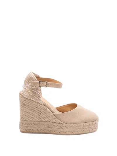 Castaã±er `carol/8ed/002` Wedge Espadrilles In Beige