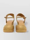 CASTAÃ±ER "CAROLYN" OPEN TOE TEXTURED WEDGE ESPADRILLES
