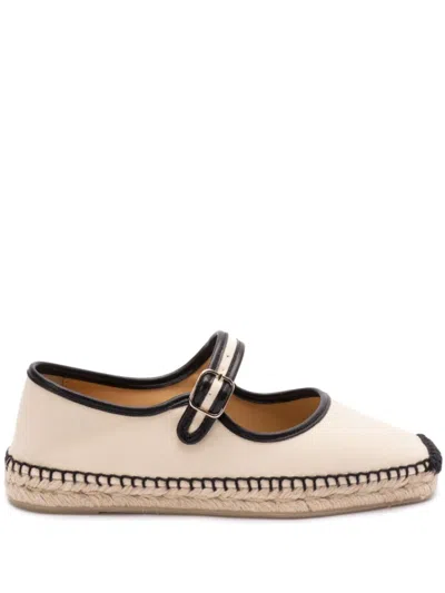 Castaã±er Castaner Black Espadrilles With Stylish Front Lacing In Multicolor