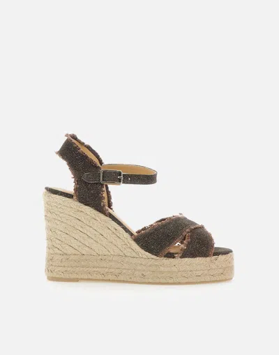 Castaã±er Castaner Bromelia Brown Wedge Espadrilles