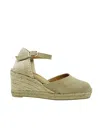 CASTAÃ±ER CASTANER CANVAS CAROL SAND SANDALS ESPADRILLES