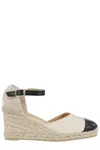 Castaã±er Womens Castaner Coraline Woven Wedge Espadrilles In Neutral