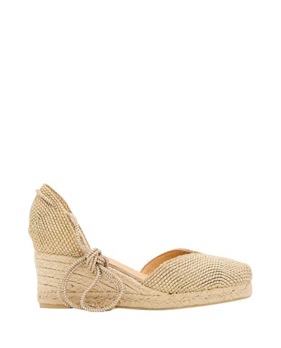 Castaã±er Castañer Cora/6/256 Wedge Espadrilles In Gold