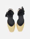 Castaã±er Gatsby Rope And Raffia Espadrilles In Beige