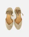 Castaã±er Castaner Cora Gold Wedge Espadrilles In Multicolor