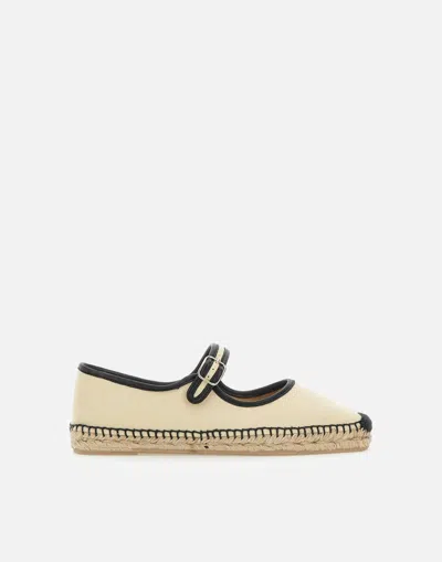 CASTAÃ±ER CASTANER PADUA CREAM BLACK ESPADRILLES