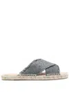 CASTAÃ±ER CASTANER PALMERA CANVAS FLAT SANDALS