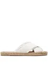 Castaã±er Palmera Flat Espadrilles In White