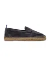 Castaã±er Castaner Suede Slip-on Shoes With Jute-wrapped Sole