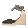 Castaã±er Castaner With Heel Black In Nero Neri E Grigi