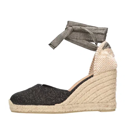 Castaã±er Castaner With Heel Black In Nero Neri E Grigi