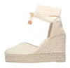 Castaã±er Castaner With Heel White In Bianco Chiari E Naturali