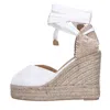 Castaã±er Castaner With Heel White In Bianco Neutri