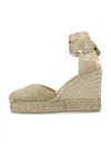 Castaã±er Chiara 8 Lurex Espadrilles In Neutrals