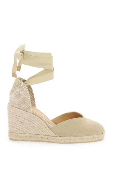 Castaã±er Carina Tie-fastening Espadrilles In Neutral