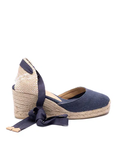 Castaã±er `chiara/8ed/002` Wedge Espadrilles In Blue