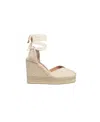 Castaã±er Castañer Woman Espadrilles Cream Size 7.5 Textile Fibers In Nude